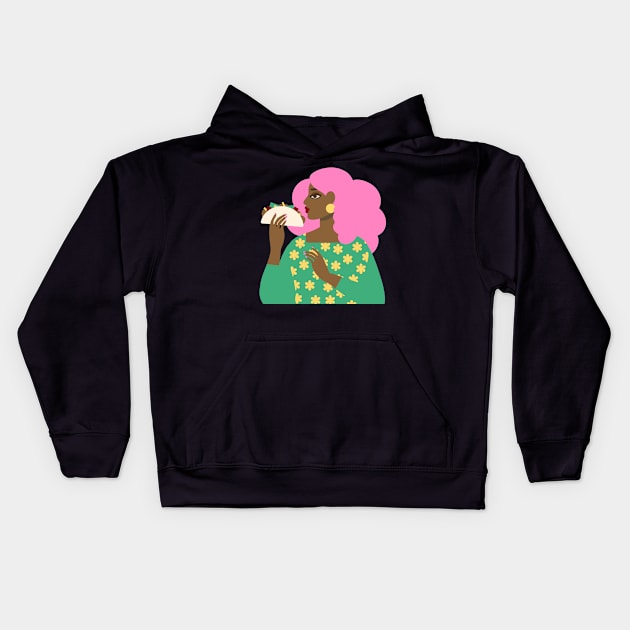 Taco Tuesday Kids Hoodie by tabithabianca